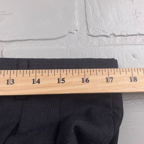 Jos A Bank Suit Men 42/34Wx31L Gray Prince Edward Plaid Wool Classic Career 2pc - Picture 14 of 16